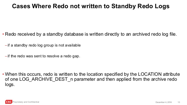 Resolving missing archive log gap standby database